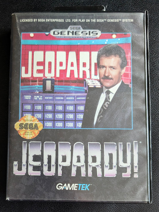 Jeopardy! - Boxed CIB with Hang Tab (Sega Genesis) | 1993 | Puzzle / Game Show