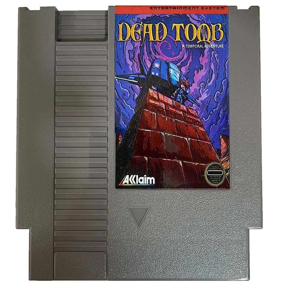 DEAD TOMB: A Temporal Adventure - NES Nintendo Entertainment System 1985 72 Pin 8 Bit Video Game Cartridge
