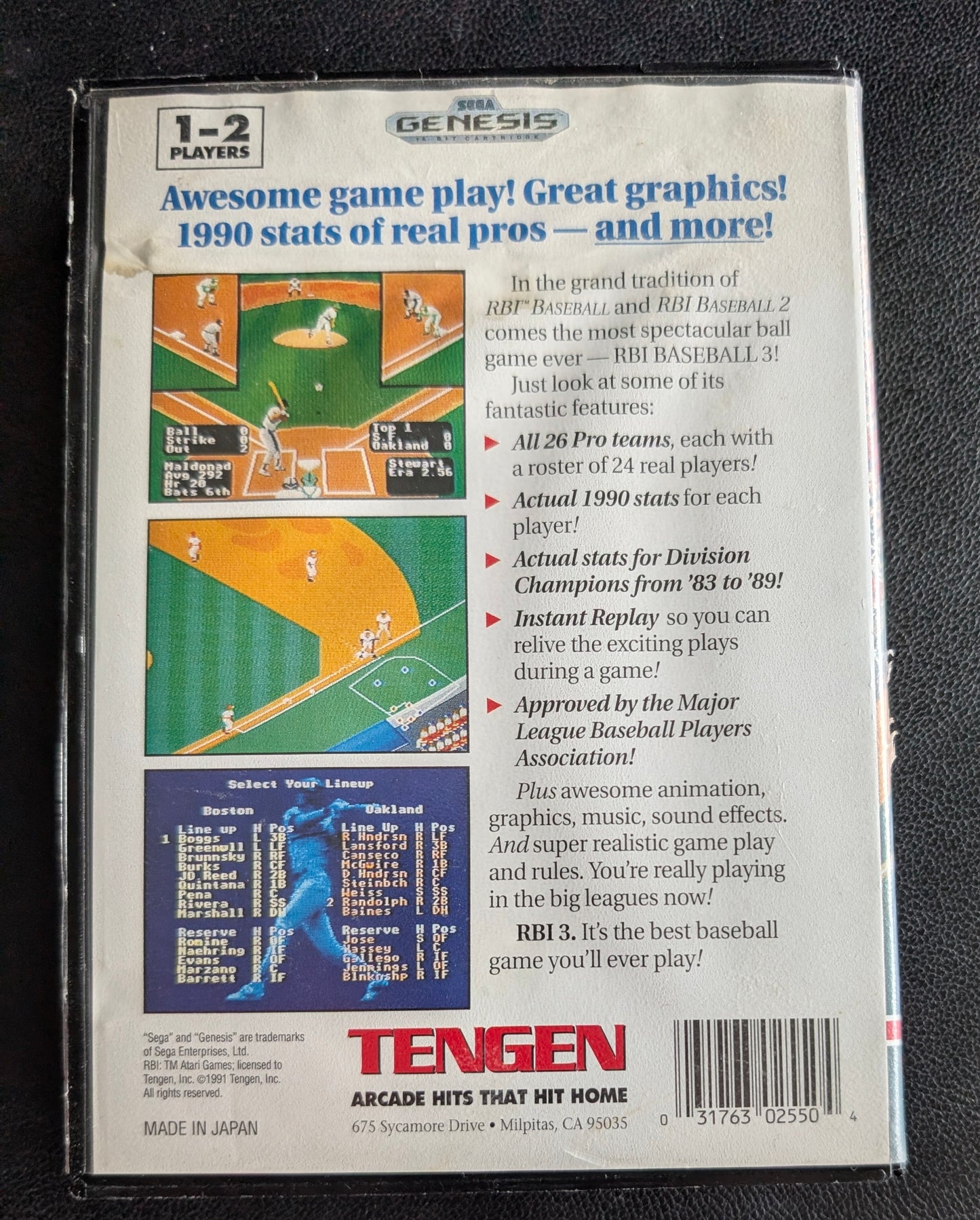 RBI Baseball 3 - Boxed CIB (Sega Genesis) | 1993 | Sports / Baseball