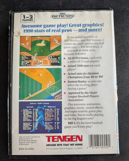 RBI Baseball 3 - Boxed CIB (Sega Genesis) | 1993 | Sports / Baseball