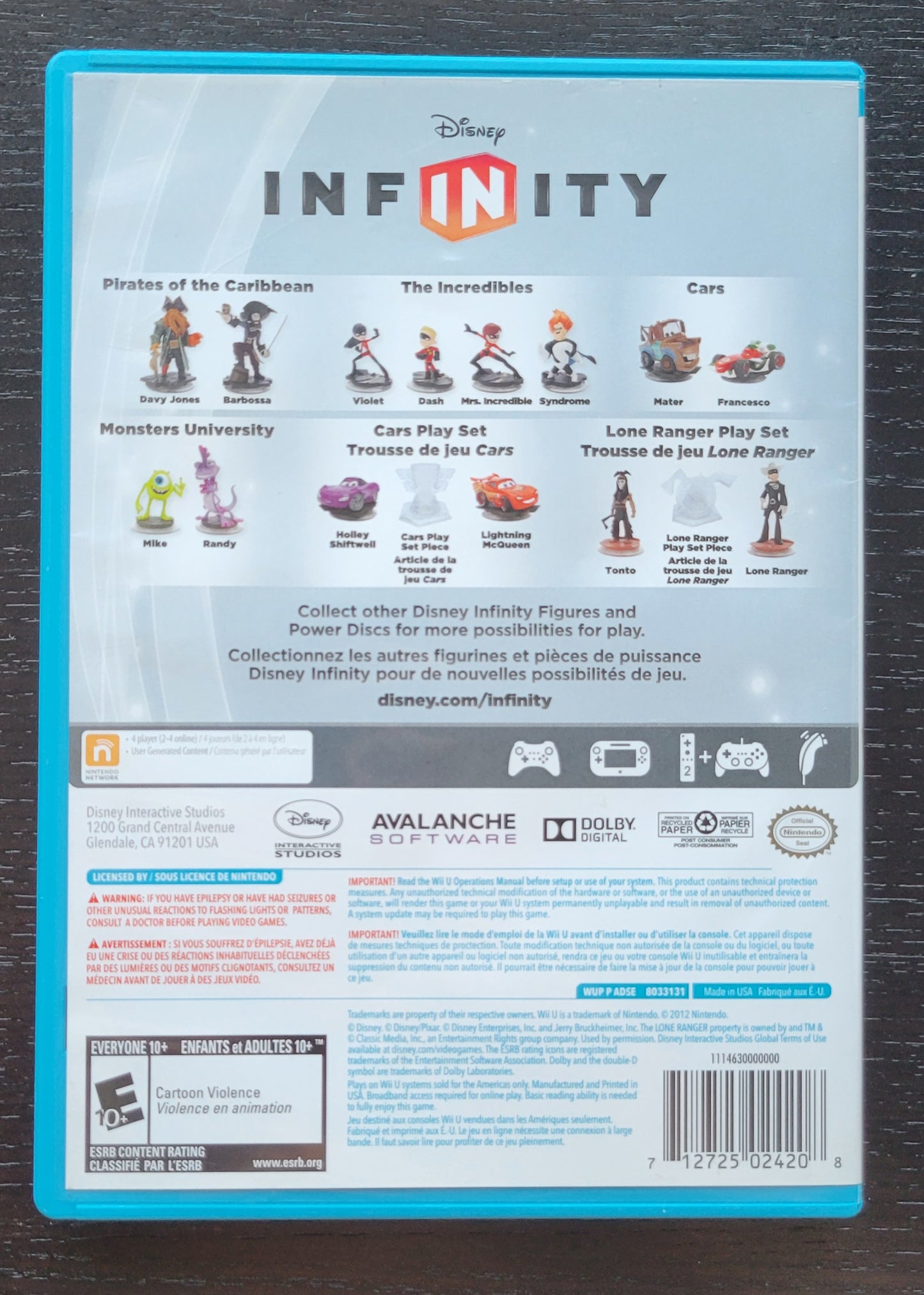 Disney's Infinity - Nintendo - 2013 Wii U - Entertainment System CIB Clean Disc Tested & Working