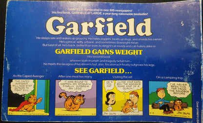 1st EDITION 1980s GARFIELD Book Club Edition: 2nd! Softcover Book! "Garfield Gains Weight"