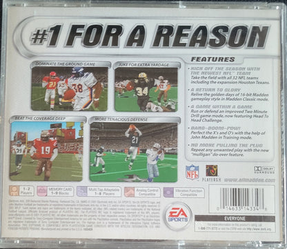 Madden 2002 – Sony PlayStation 1 PS1 CIB – Re-Sealed (2001)