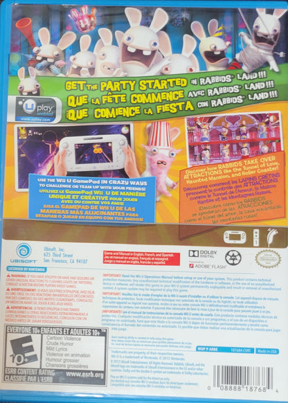 Rabbids Land – 2012 Nintendo Wii U CIB Re-Sealed Clean Disc