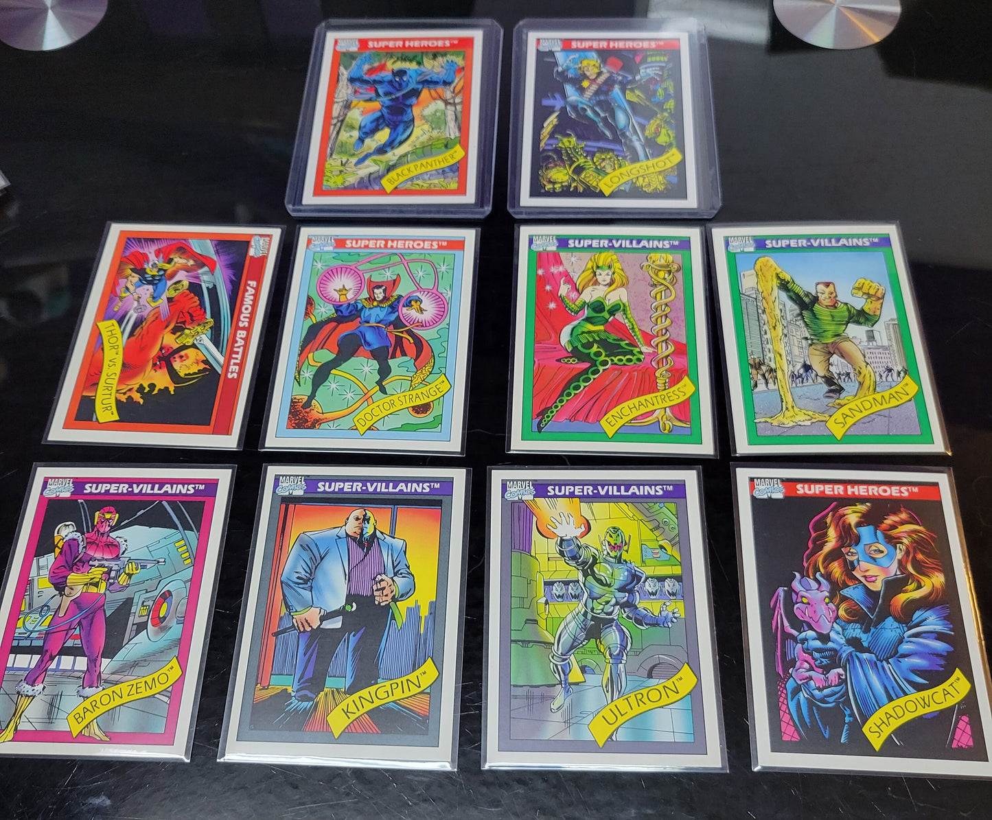 1st EDITION Marvel Cards 1990 One & Only Extremely Rare Base Set Spiderman Special Absolutely Mint Condition Worth Grading AUTHENTIC 10 Card