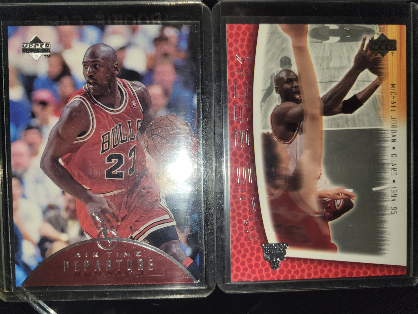 VINTAGE Lot Of 6 MICHAEL JORDAN Upper Basketball Cards Great Shape Protected Since New Smoke Free Home NBA Basketball Card