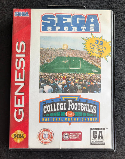 College Football's National Championship - Boxed CIB (Sega Genesis) | 1994 | Sports / Football