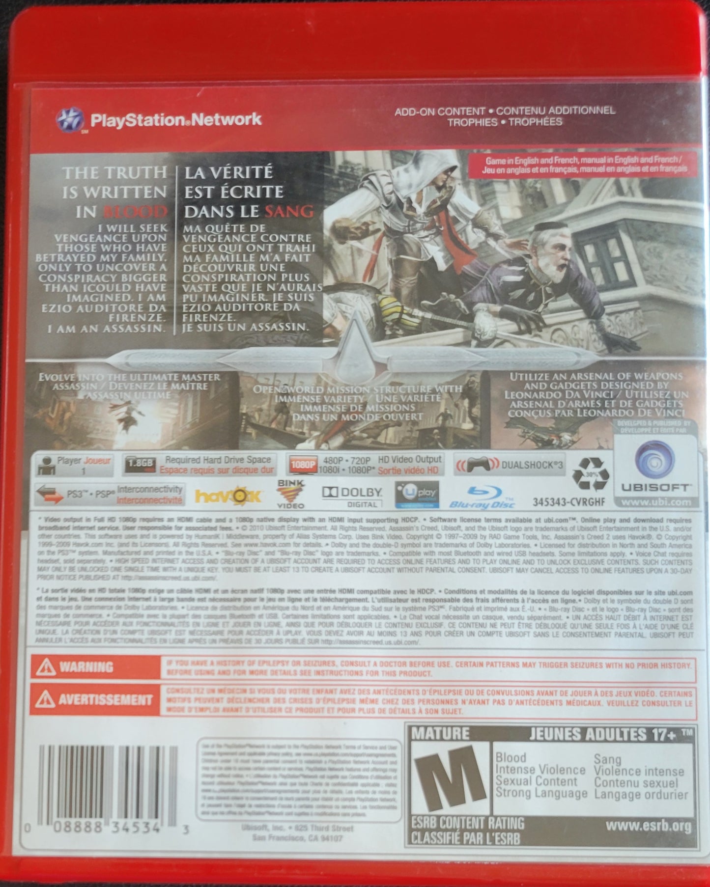 Assassin’s Creed 2 Greatest Hits – Sony PlayStation 3 (PS3) | Pre-Owned, Tested & in Great Condition