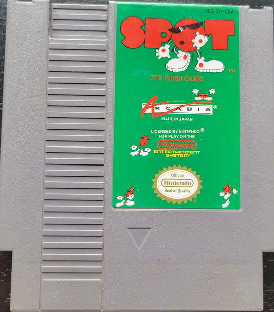 SPOT - Authentic NES (Nintendo Entertainment System 1983) 72 Pin 8 Bit Video Game Cartridge GREAT SHAPE