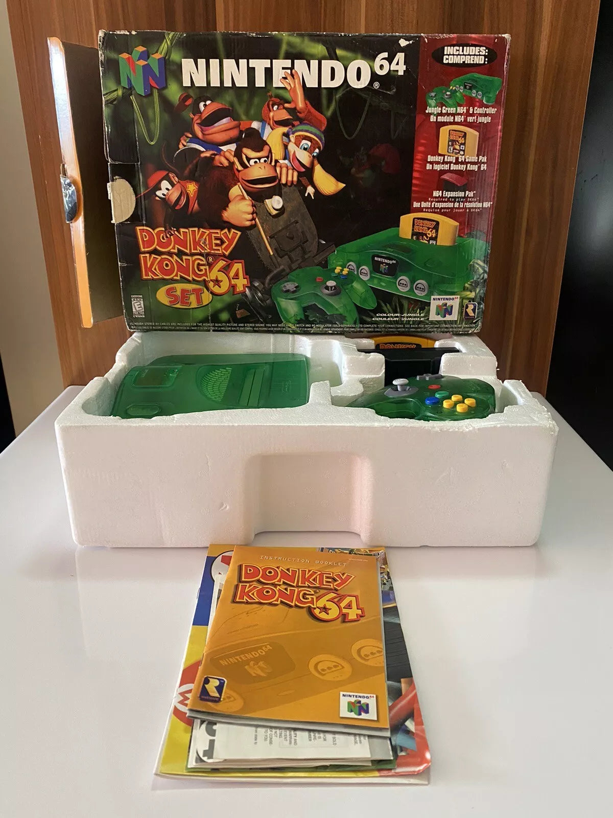 N64 (Nintendo 64) CONSOLE Lot + 1 Controllers & Hook Up Cords - 4 Variants