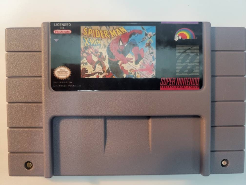 X-Men Spiderman - SNES - Super Nintendo Ent. System NTSC/PAL Cartridge
