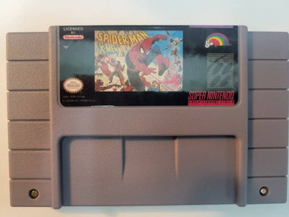 X-Men Spiderman - SNES - Super Nintendo Ent. System NTSC/PAL Cartridge