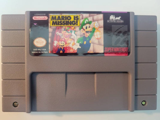 Mario Is Missing - SNES - Super Nintendo Ent. System NTSC/PAL Cartridge