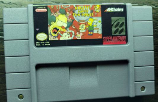 New Krustys Super Fun House - SNES - Super Nintendo Ent. System NTSC Cartridge
