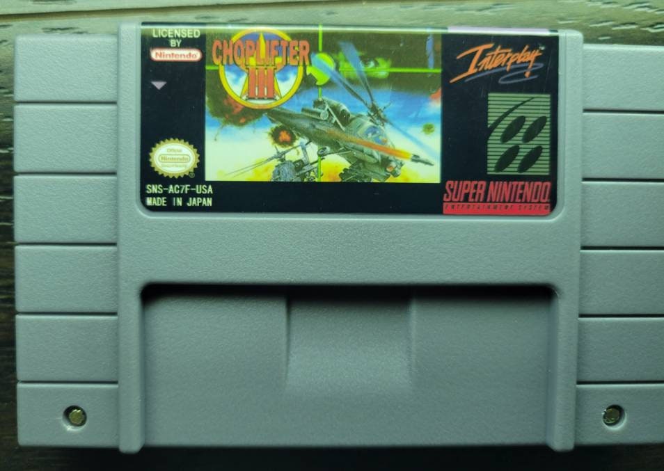 Choplifter 3 - SNES - Super Nintendo Ent. System NTSC/PAL Cartridge