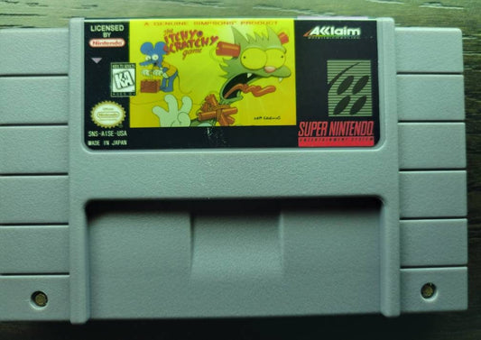 The Itchy And Scratchy Game - SNES - Super Nintendo Ent. System NTSC/PAL Cartridge