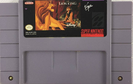 The Lion King – Authentic Super Nintendo (SNES) – 1994 Cartridge + Protection Sleeve