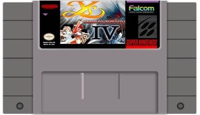 Ys IV "Mask Of The Sun " - SNES - Super Nintendo Ent. System 1993 NTSC/PAL Cartridge