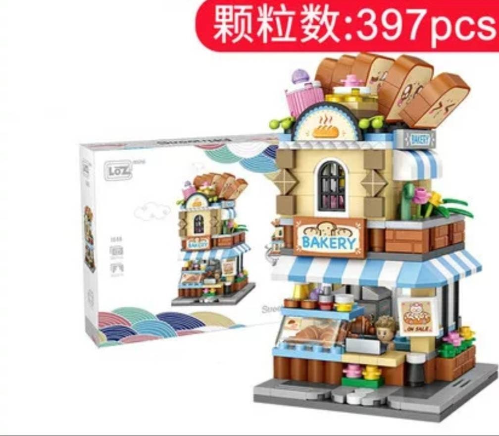 Loz Street Mini Building Blocks Collect Them All & Build Design Your Own City! Great Christmas Gifts Amazing Value - Ramen Mountain Bakery