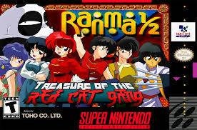 1987 Ranma 1/2 Treasure Of The Red Cat Gang SNES - ( Super Nintendo Ent. System ) NTSC/PAL Cartridge