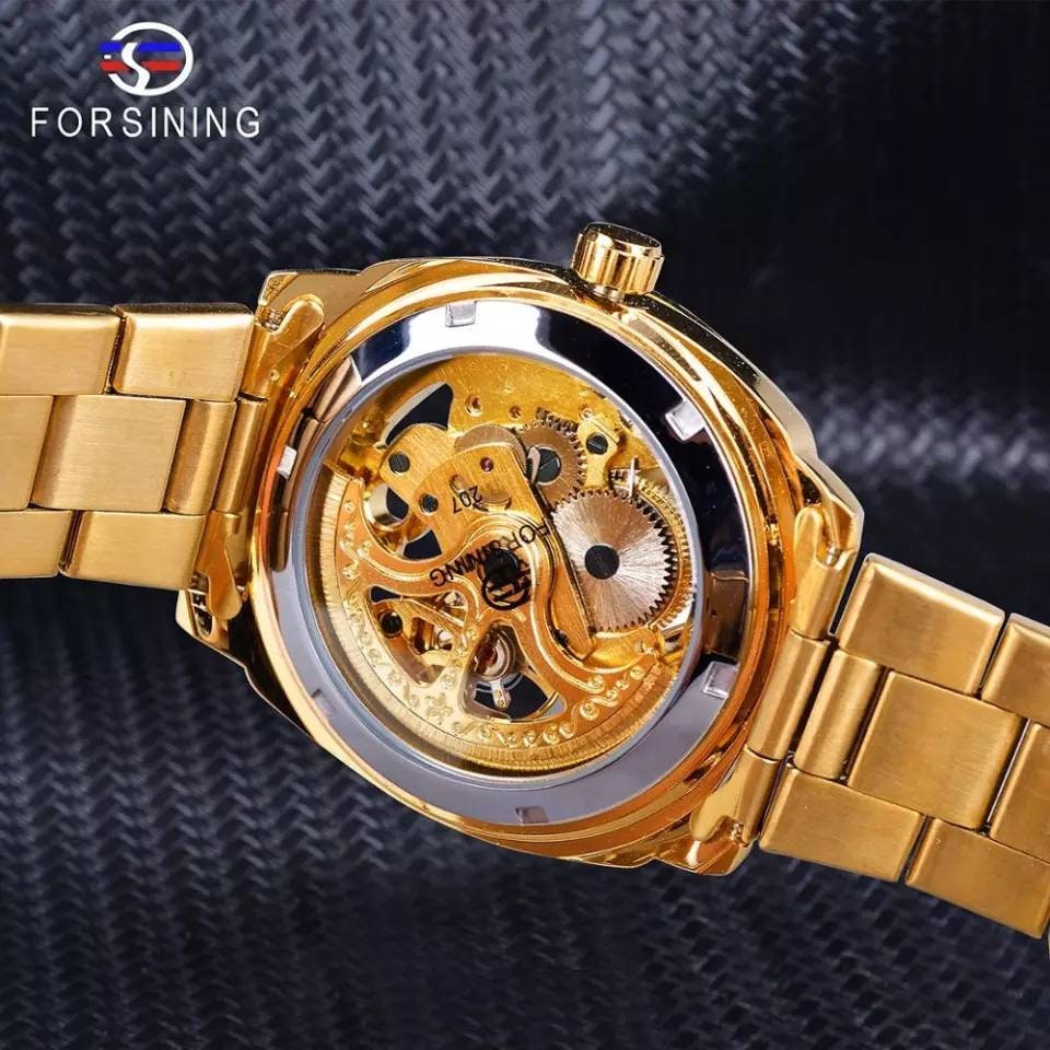 1111 Multi Function Skeleton Watch Luminous Hands Translucent Back Dial Box Included A+ Christmas | Brithday | Anniversary | Gift