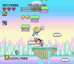 Pop'N TwinBee Rainbow Bell Adventures - SNES - Super Nintendo Ent. System 1994 NTSC/PAL Cartridge