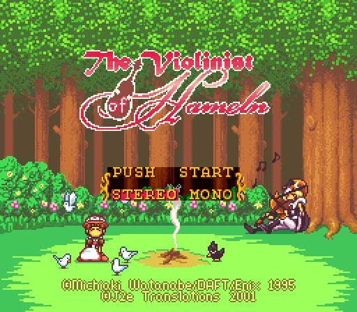 Violinist Of Hamlin- SNES - Super Nintendo Ent. System 1996 NTSC/PAL Cartridge