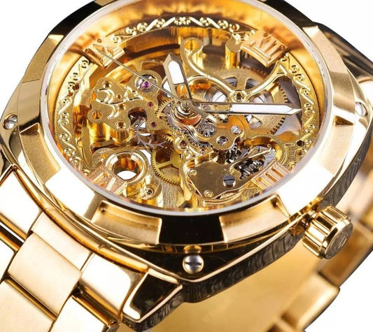 1111 Multi Function Skeleton Watch Luminous Hands Translucent Back Dial Box Included A+ Christmas | Brithday | Anniversary | Gift