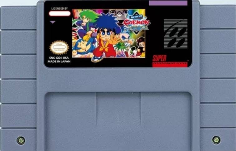 Legend of the Mystical Ninja known as GANBARE GOEMON! 2, 3, 4  SNES - Super Nintendo Ent. System NTSC/PAL Cartridge