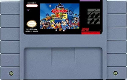 Legend of the Mystical Ninja known as GANBARE GOEMON! 2, 3, 4  SNES - Super Nintendo Ent. System NTSC/PAL Cartridge