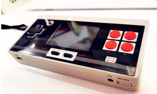Portable Classic Pocket Nes Console Hand Held GamePlayer Plays Original Nintendo Ent. 1988 Cartridges