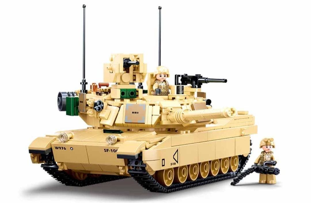 Building Block Tanks 2IN1 4 To Choose Best Quality Mini Tanks Army Vehicle By Hand BT7 Leopard 2A5 M13 M1A2 Dessert Storm Collect All 4