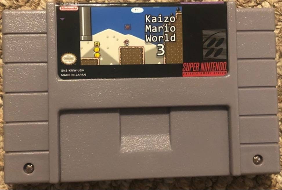 KAIZO Mario World 1 2 & 3 - SNES - Super Nintendo Ent. System NTSC/PAL Cartridge
