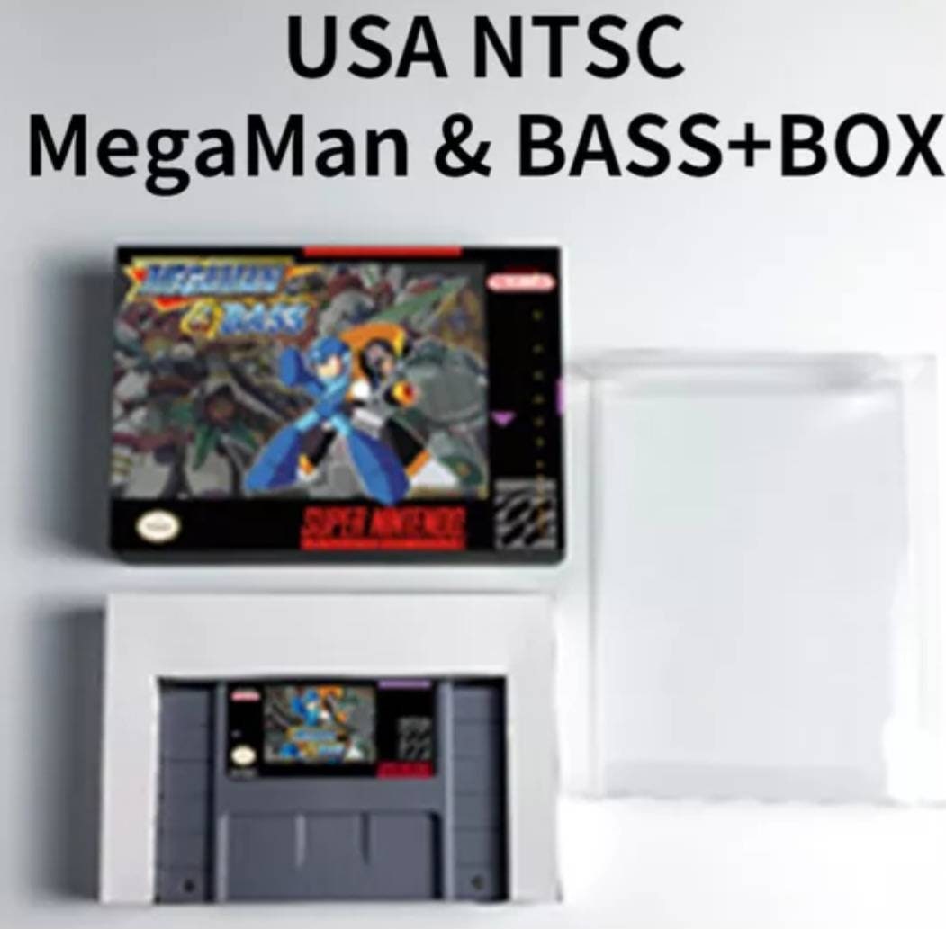 Mega Man & Bass - SNES - Super Nintendo Ent. System 1998 NTSC/PAL Cartridge