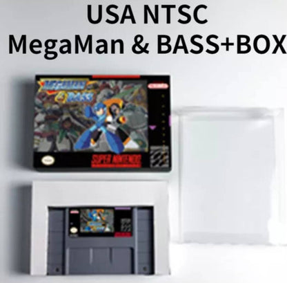 Mega Man & Bass - SNES - Super Nintendo Ent. System 1998 NTSC/PAL Cartridge