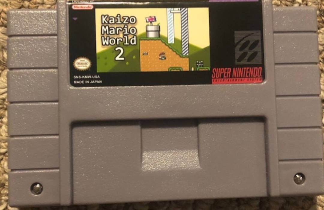 KAIZO Mario World 1 2 & 3 - SNES - Super Nintendo Ent. System NTSC/PAL Cartridge