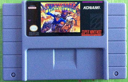 SUNSET RIDERS (Nintendo SNES) (1993) | Wild West Run & Gun Action Game Cartridge
