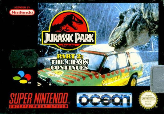 Jurassic Park Volume 2 The Chaos Continues - SNES - Super Nintendo Ent. System 1994 NTSC/PAL Cartridge