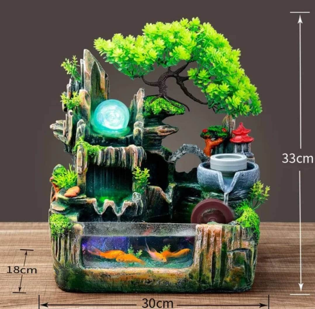 SALE Lucky Stone Water Fountain Peace & Calming Anywhere Solid Statement Piece / Meditate / Beta Aquarium / Add Plants Bamboo / Bring Wealth