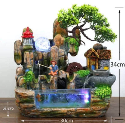 SALE Lucky Stone Water Fountain Peace & Calming Anywhere Solid Statement Piece / Meditate / Beta Aquarium / Add Plants Bamboo / Bring Wealth