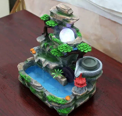 Yoshi Island Tropical Beach Stone Water Fountain Meditate Home / Office / Peace / Meditation / Calming / Add Plants / Bamboo / Beta Fish /