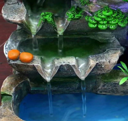 Yoshi Island Tropical Beach Stone Water Fountain Meditate Home / Office / Peace / Meditation / Calming / Add Plants / Bamboo / Beta Fish /