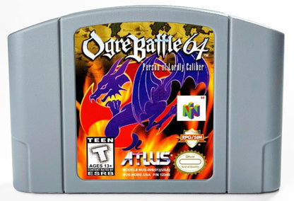 Ogre Battle 64: Person Of Lordly Caliber - ( Nintendo 64 Console 1999 ) Ntsc Or Pal Cartridge only Best Quality Rep Satisfaction Guaranteed!
