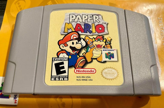 PAPER MARIO 64 - ( Nintendo 64 Console 2001 ) Ntsc Or Pal Cartridge only Best Quality Rep Satisfaction Guaranteed + Combined Shipping
