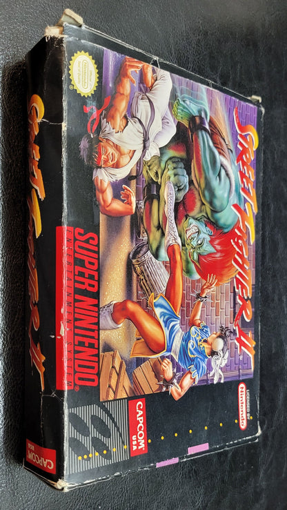 Authentic 1992 STREETFIGHTER 2 SNES Cartridge (Super Nintendo Ent System) CIB Complete In Box + Instructions Immaculate Original Condition