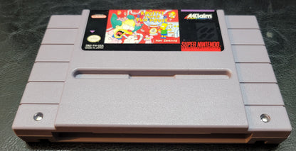 AUTHENTIC 1992 Krustys Super Fun House SNES Cartridge (Super Nintendo Entertainment System) Classic Arcade Game Great Original Condition