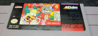 AUTHENTIC 1992 Krustys Super Fun House SNES Cartridge (Super Nintendo Entertainment System) Classic Arcade Game Great Original Condition