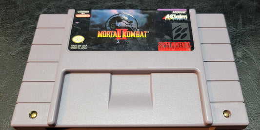 1993 Mortal Kombat 2 SNES Authentic Cartridge (Super Nintendo Entertainment System) Classic Arcade Game Great Original Condition Immaculate